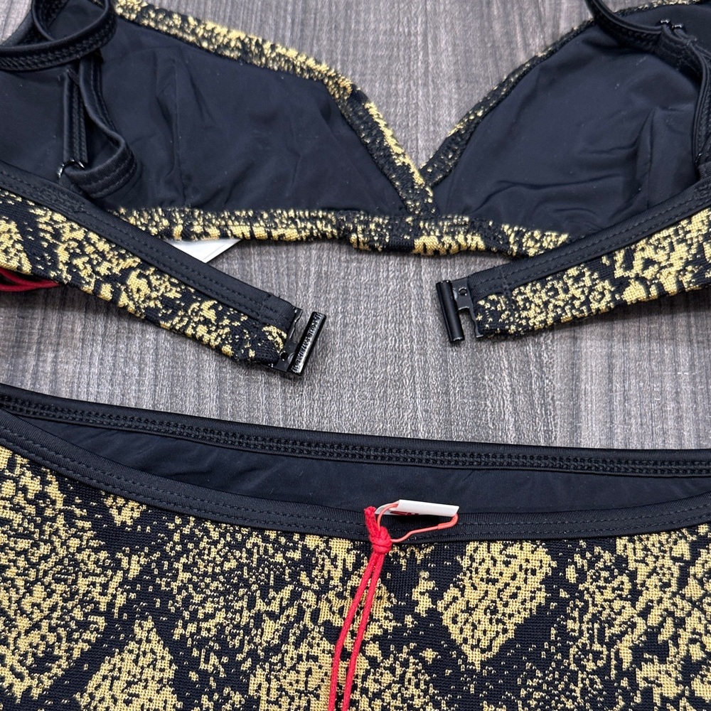 SOLID & STRIPED Black and Gold Patterned Bikini - Picture 7 of 7